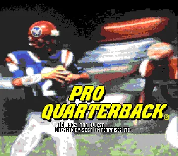 Pro Quarterback (USA) screen shot title